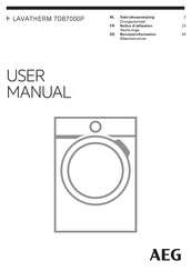 AEG LAVATHERM 7DB7000P Gebruiksaanwijzing