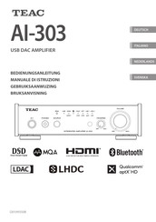 Teac AI-303 Gebruiksaanwijzing