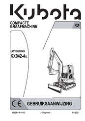 Kubota KX042-4a Gebruiksaanwijzing