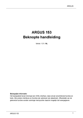 Argus 153 Beknopte Handleiding