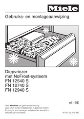 Miele FN 12540 S Gebruiks- En Montage-Aanwijzing