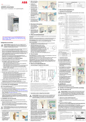 ABB ACS355-03E-07A3-4 Korte Handleiding