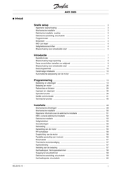 Danfoss AKD 2800 Handleiding