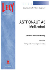 LELY ASTRONAUT A3 Gebruikershandleiding