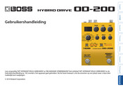 Boss HYBRID DRIVE OD-200 Gebruikershandleiding