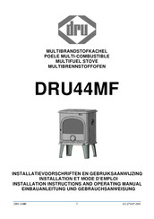 Dru DRU44MF Gebruiksaanwijzing En Installatievoorschriften