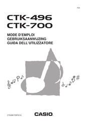 Casio CTK-496 Gebruiksaanwijzing