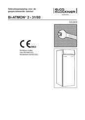 Elco Klockner Bi-ATMON 2-31/80 Gebruiksaanwijzing