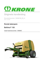 Krone Bellima F 130 Handleiding