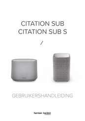 Harman Kardon CITATION SUB S Gebruikershandleiding