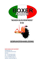 BOXER AGRI D02 Gebruikershandleiding