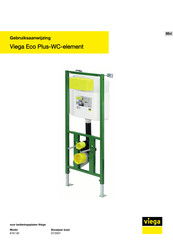 Viega Eco Plus-WC 8161.82 Gebruiksaanwijzing