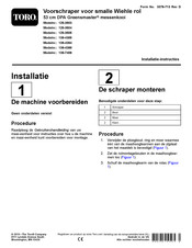 Toro Greensmaster Installatie-Instructies