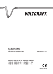 VOLTCRAFT 1182100 Gebruiksaanwijzing