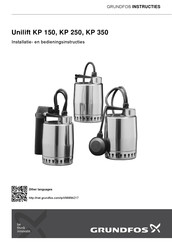 Grundfos 015787 Installatie- En Bedieningsinstructies