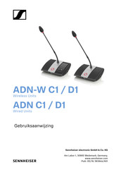 Sennheiser ADN-W C1 Gebruiksaanwijzing