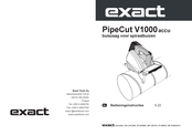 eXact PipeCut V1000 Bedieningsinstructies