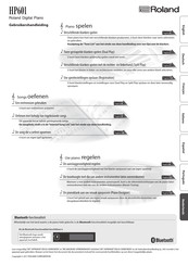 Roland HP601 Gebruikershandleiding