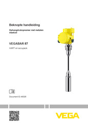 Vega VEGABAR 87 Beknopte Handleiding