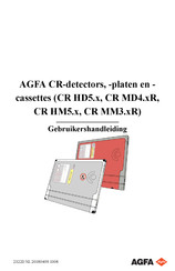 AGFA CR HD5. Series Gebruikershandleiding