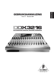 Behringer DDX3216 Gebruiksaanwijzing