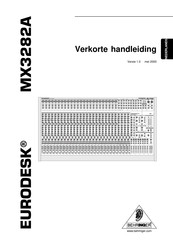 Behringer Eurodesk MX3282A Verkorte Handleiding