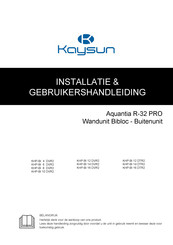 Frigicoll Kaysun Aquantia KHP-BI 6 DVR2 Installatie- En Gebruikershandleiding