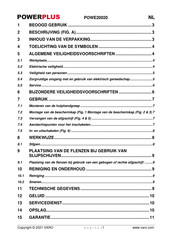 Powerplus POWE20020 Handleiding
