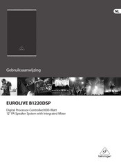 Behringer EUROLIVE B1220DSP Gebruiksaanwijzing