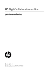 HP 39gII Gebruikershandleiding