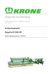 Krone EasyCut R 320 CR Originele Handleiding