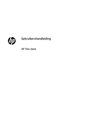 HP Thin client Gebruikershandleiding