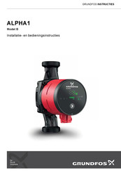 Grundfos ALPHA1 32-40 Installatie- En Bedieningsinstructies