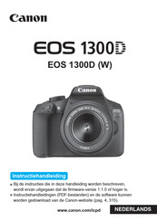 Canon EOS 1300D W Instructiehandleiding