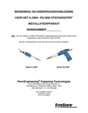 PennEngineering STICKSHOOTER IL-2000 Bedienings- En Onderhoudshandleiding