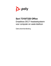 Poly Savi 7320 Office Gebruikershandleiding