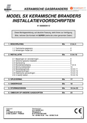 SBM B12 SX Installatievoorschriften