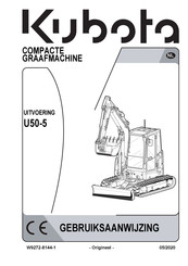 Kubota U50-5 Gebruiksaanwijzing