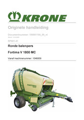 Krone Fortima V 1800 MC Handleiding