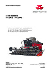 MASSEY FERGUSON ZN205650 03020001 Bedieningshandleiding