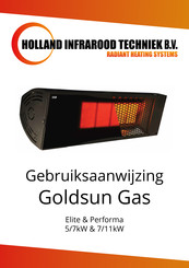 Holland Infrarood Techniek Goldsun Gas Performa Gebruiksaanwijzing