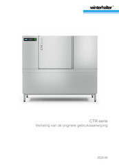 Winterhalter CTR Series Vertaling Van De Originele Gebruiksaanwijzing