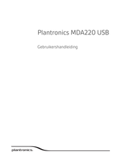 Plantronics MDA220 USB Gebruikershandleiding