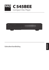 NAD C 545BEE Gebruikershandleiding