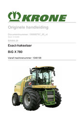 Krone BiG X 780 Handleiding