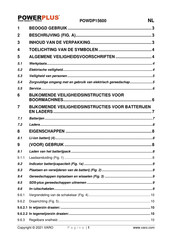 Powerplus POWDP15600 Gebruikershandleiding