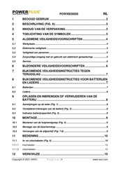 Powerplus POWXB20050 Gebruikershandleiding