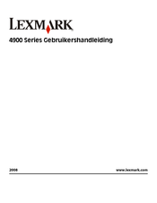 Lexmark 4900 Series Gebruikershandleiding