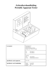 Nieaf-Smitt MULTI PAT 3140 Gebruikershandleiding