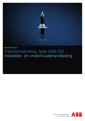 ABB GSA-OO Series Installatie- En Onderhoudshandleiding